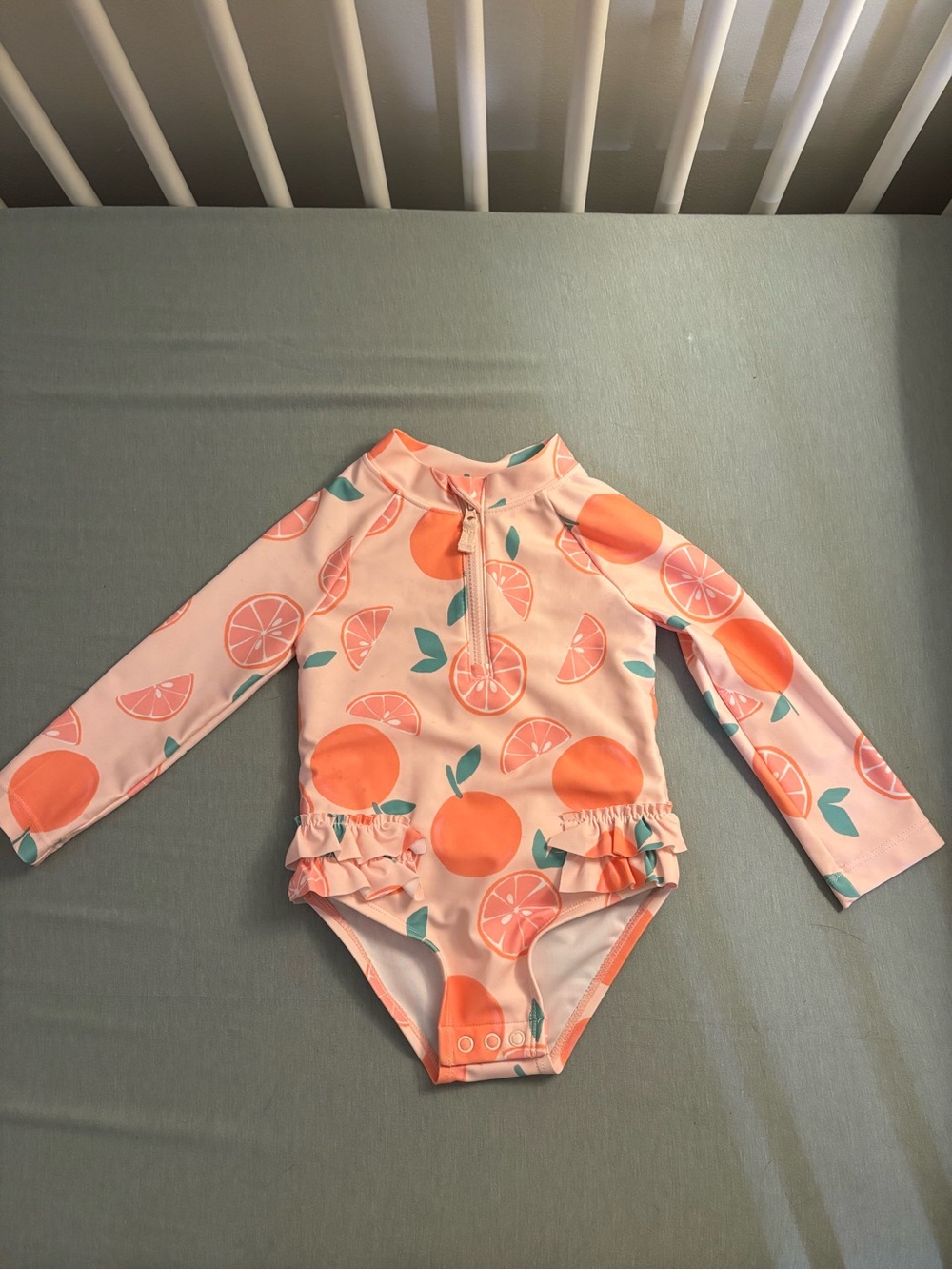 Carters Tangerine Swimsuit - One piece Rashguard